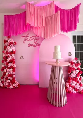 Flores Artificiales Hot Pink / Pink