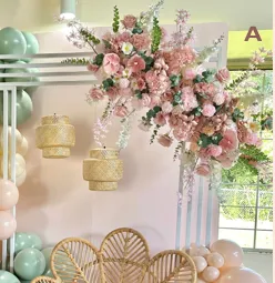 Flores artificiales Bloom (backdrop)