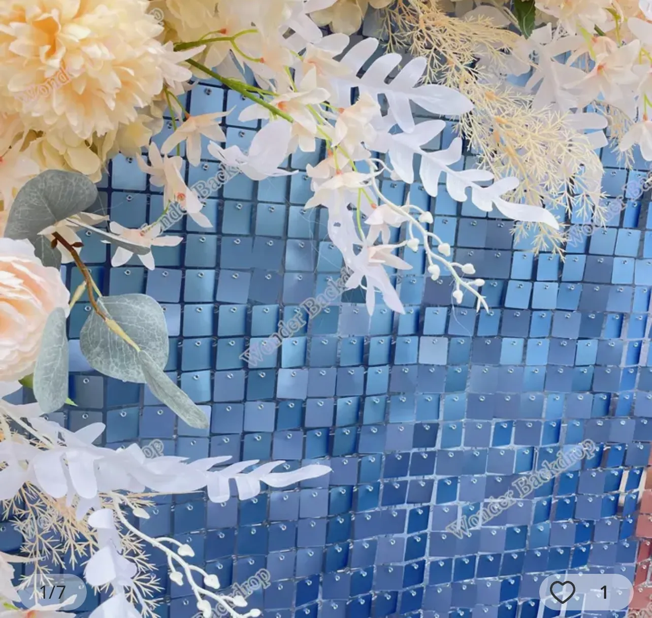 Shimmer wall azul claro 