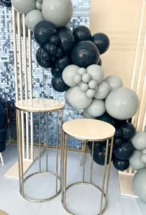 Mesa Jazmín mediana silver