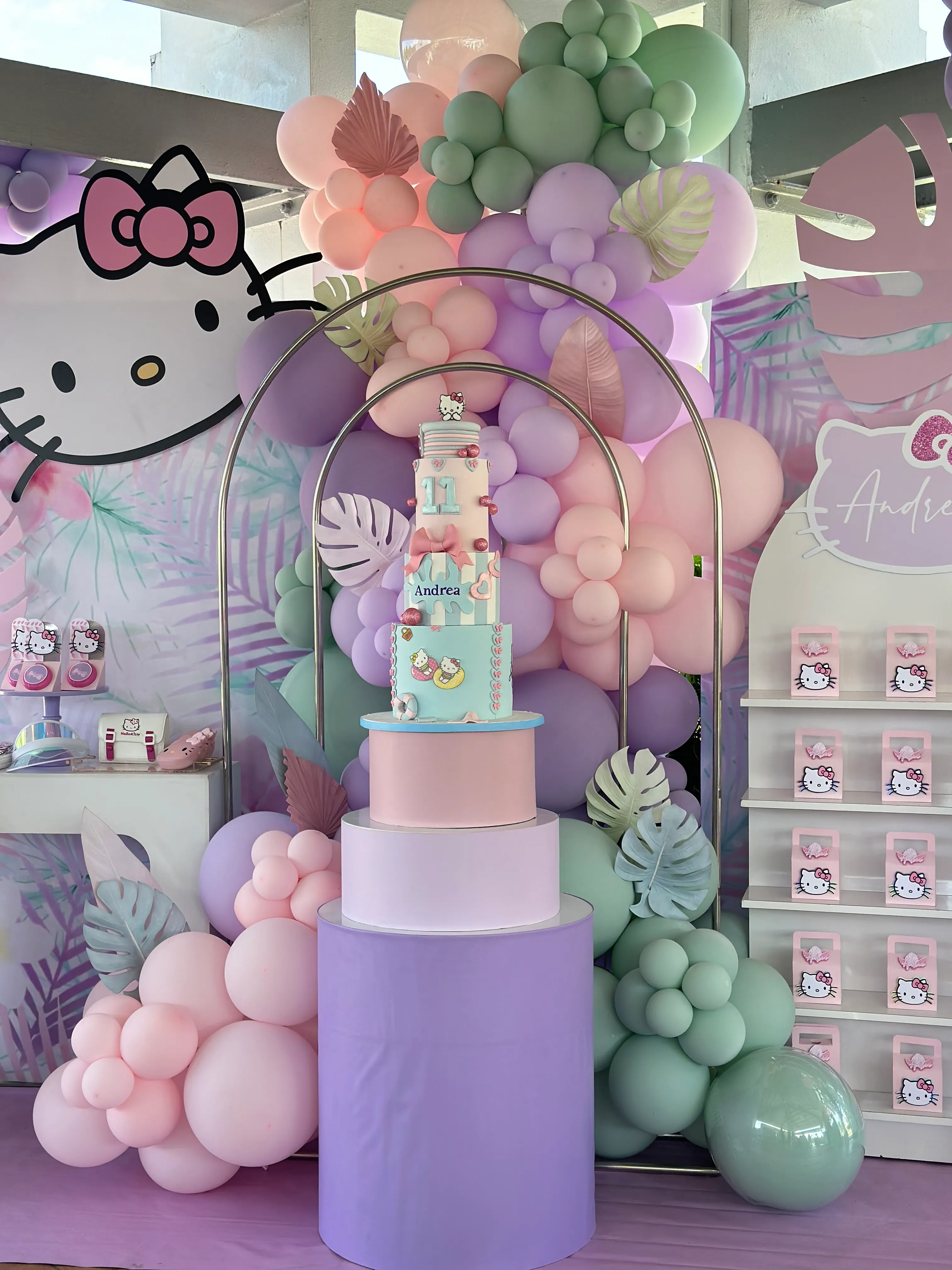 Estructura arqueada Celine 7x4 silver