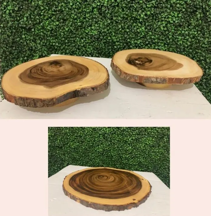 Base de bizcocho Chuletones de madera 12"