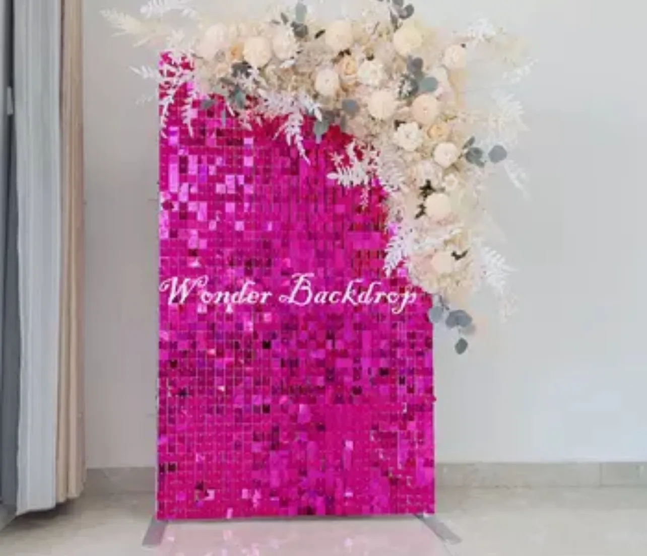 Shimmer wall fucsia 