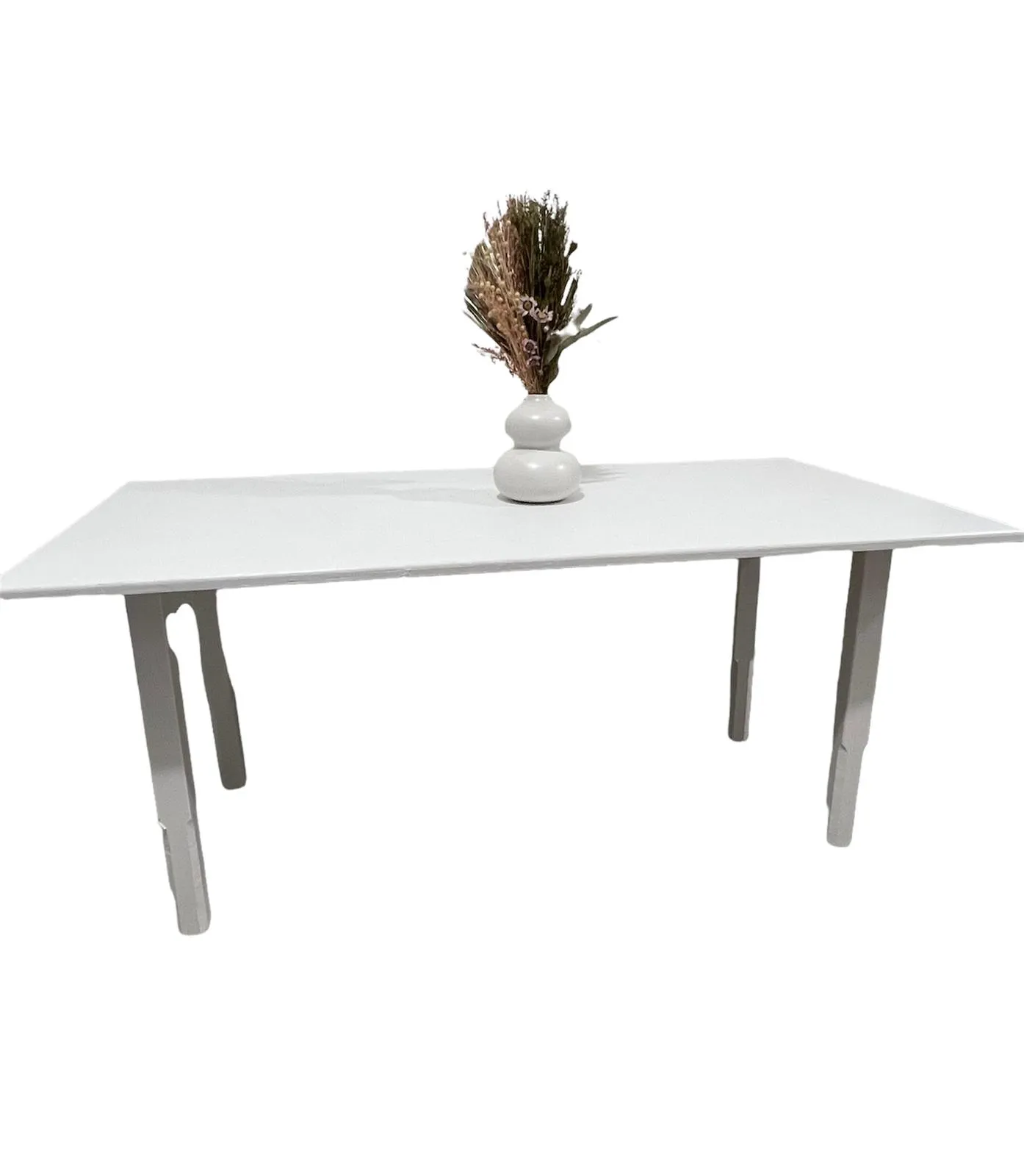 Mesa rectangular blanca de niños