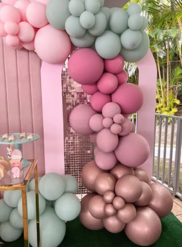 Backdrop arqueado hueco rosa 