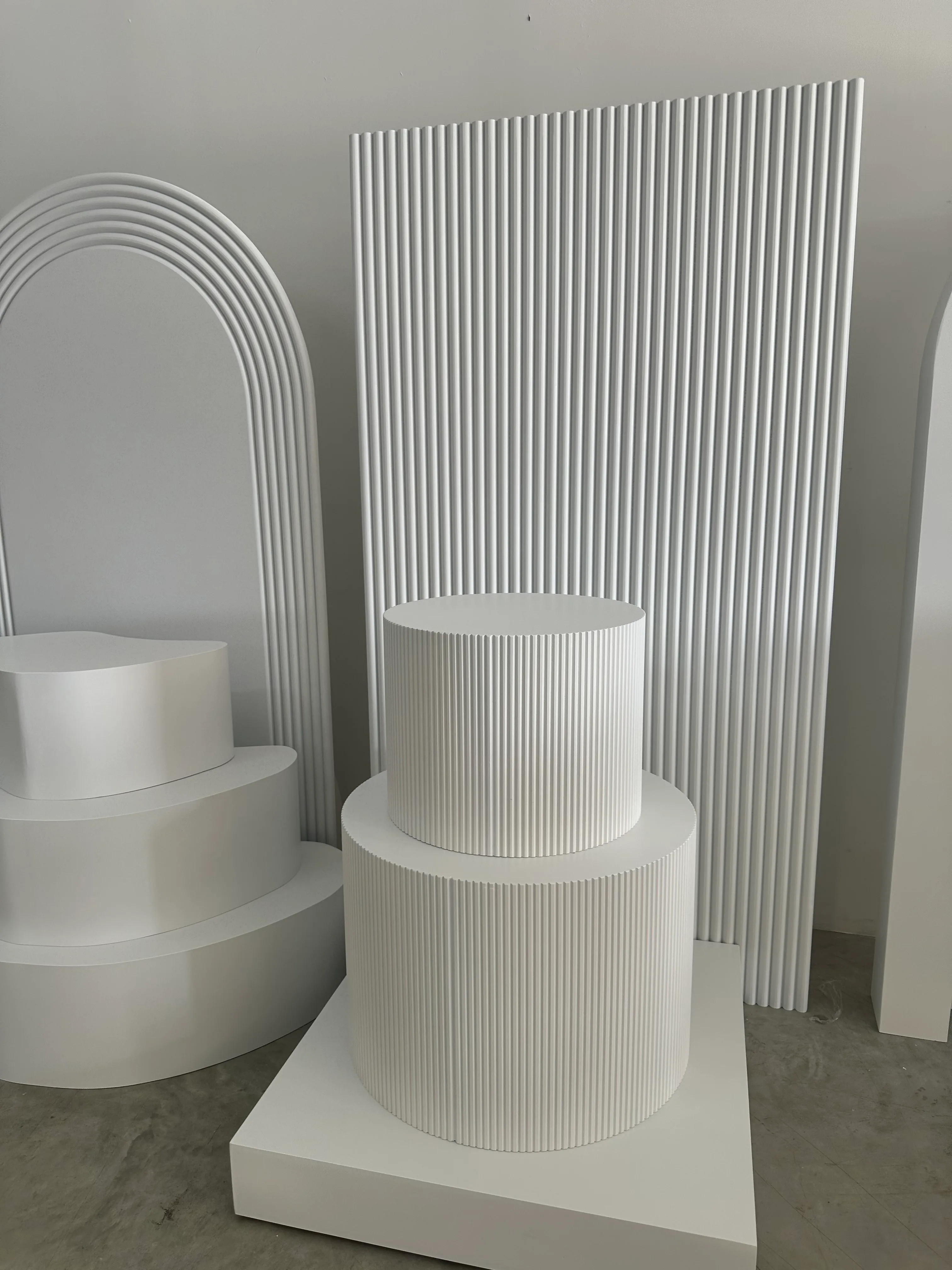 Luan rectangular  7' blanco