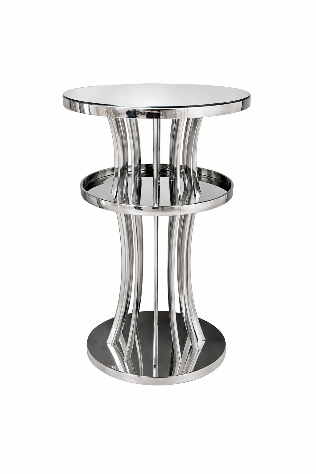 Mesa round Galilea silver