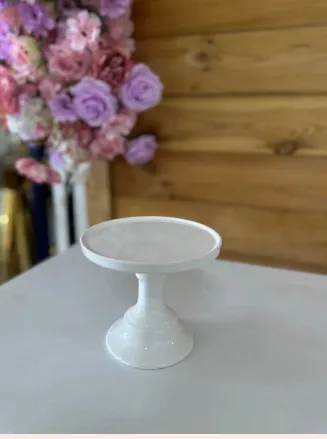 Base ceramica blanca 6"