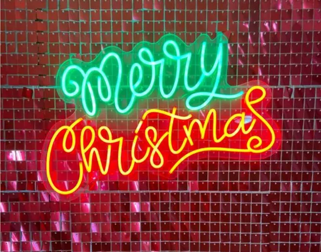 Neón sign "Merry Christmas "