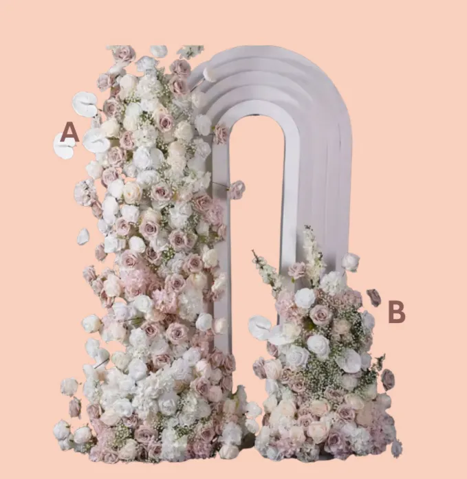 Flores Pastel Pink/ White A