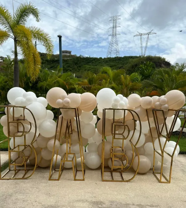 Letras "BABY"  estructura