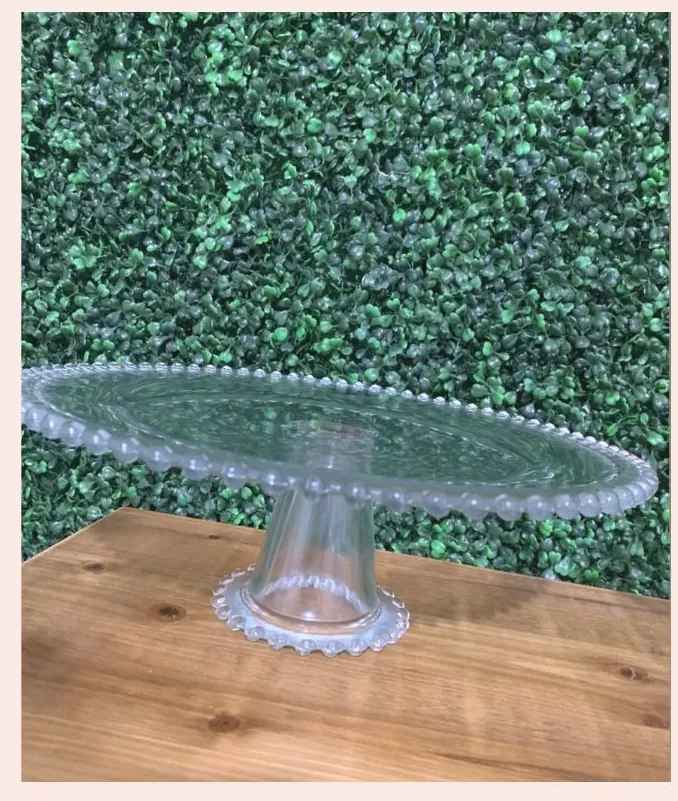 Base de bizcocho cristalina 8"