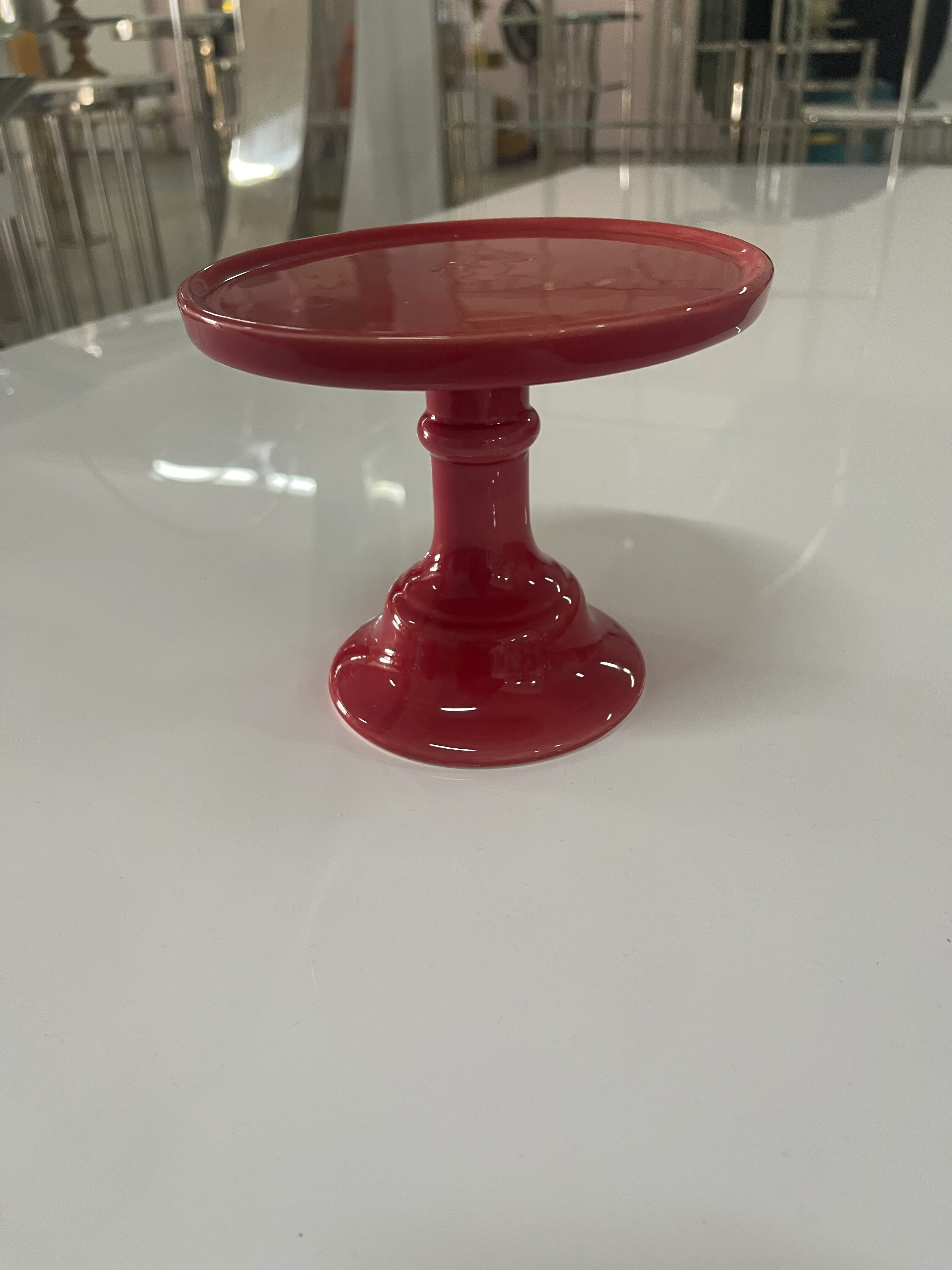Base ceramica rojo 6"