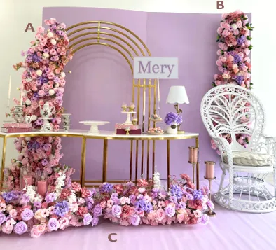 Flores artificiales Purple / Pink (Piso)