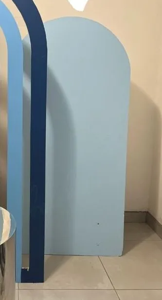 Backdrop arqueado azul 7'