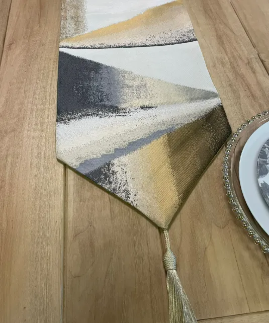 Table Runner Lace Runner Metallic Gold/Silver 20”X108”