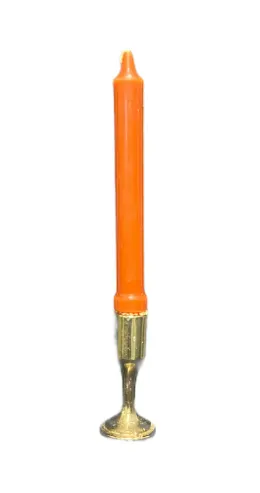 Candle Tapered Amber 8”
