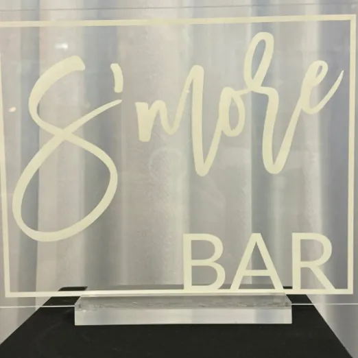 S’mores Acrylic Sign and Stand