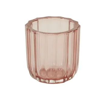 Candlestick Votive Pink Sienna