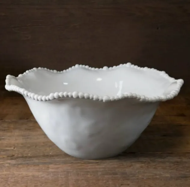 Food Display Beatriz White Serving Bowl Large