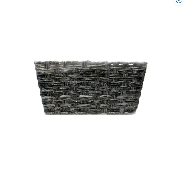 Basket Grey Rectangle 14”x10”