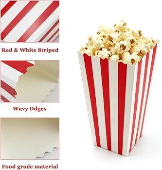 Popcorn Bags Red Stripe
