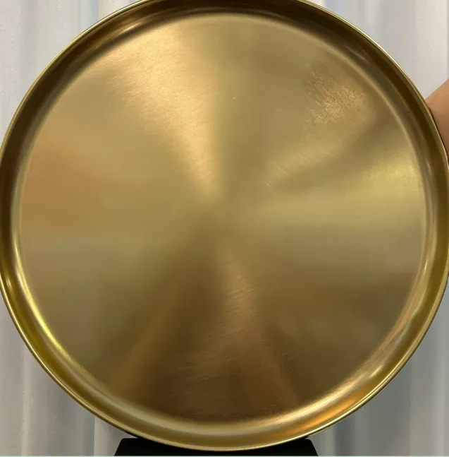 Tray Brushed Gold 16”