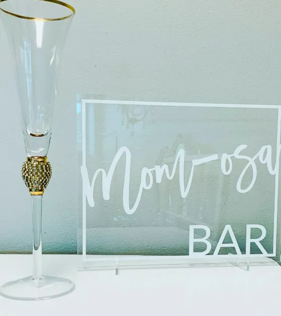 Beverage Sign Mom-osa + Stand