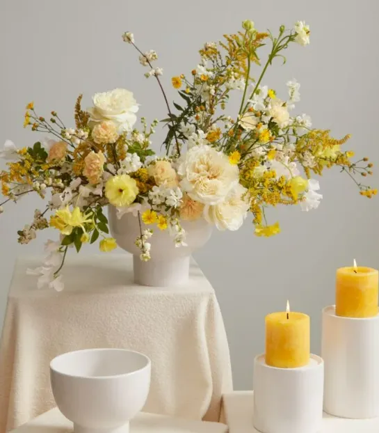 Vase White Compote