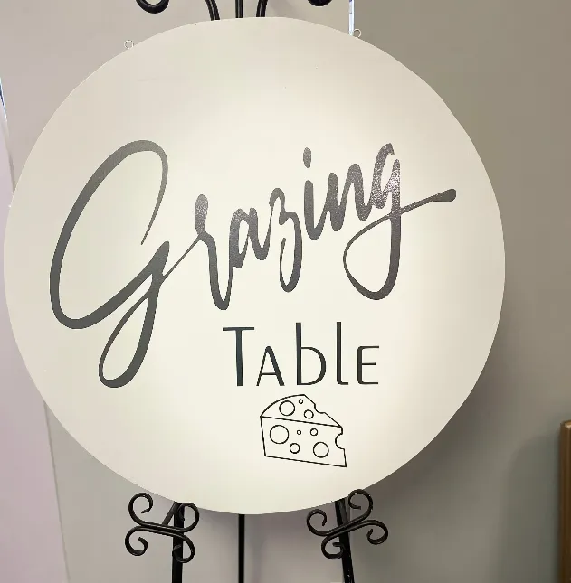 Grazing Table XL Wood Sign