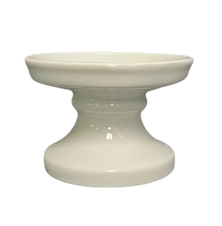 Beverage Dispenser Stand White Ceramic