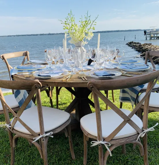 Table Farm 60” Round Seats 8