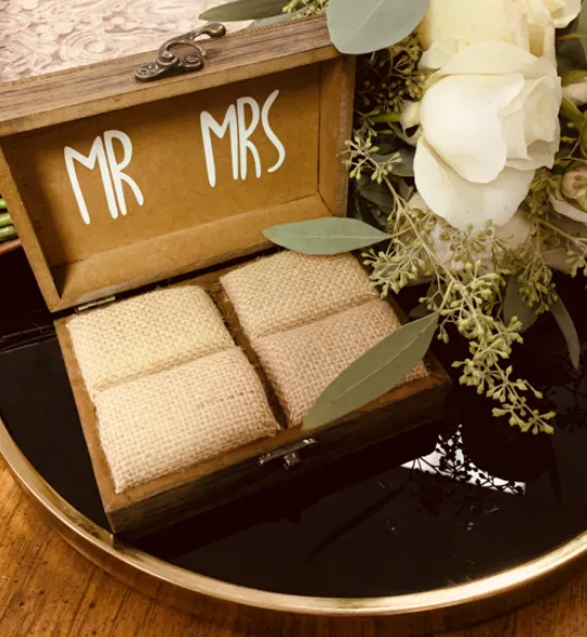 Wedding Ring Box Rustic