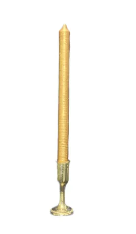Candle Tapered Metallic Gold 10”