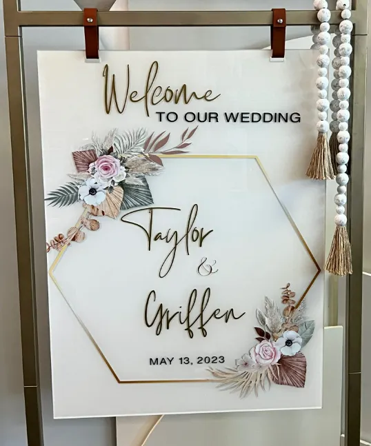 Sign Collection Wedding Hexagon