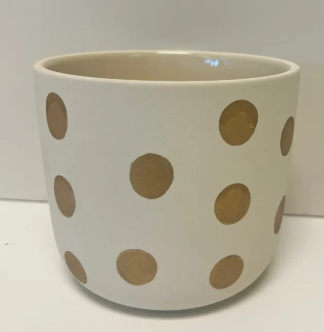 Vase Gold Small Dot