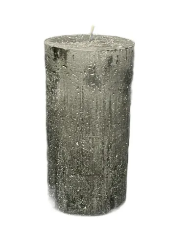 Candle Pillar Rustic Black 5”