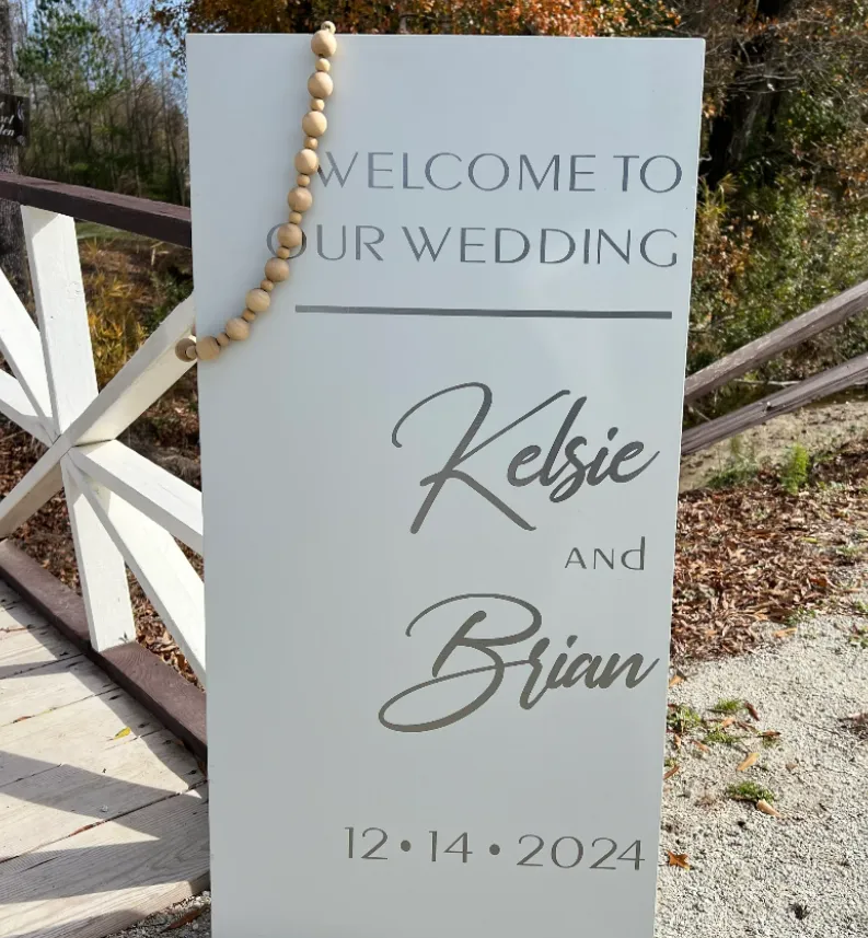 Modern Deco Collection Welcome Wedding Sign