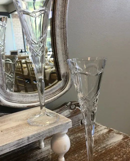 Champagne Crystal Heart Set/2