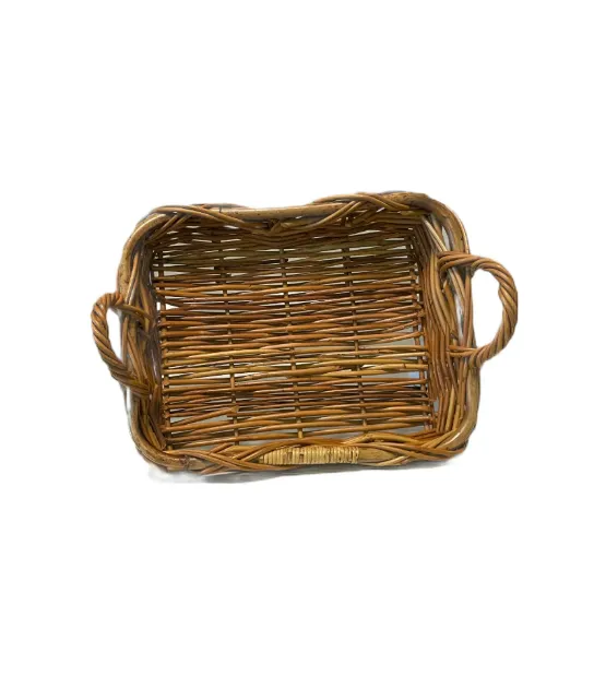 Basket Woven W/Handles 18.5”x13.5”