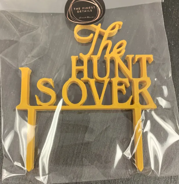 Cake Topper Hunt Over FOR SALE