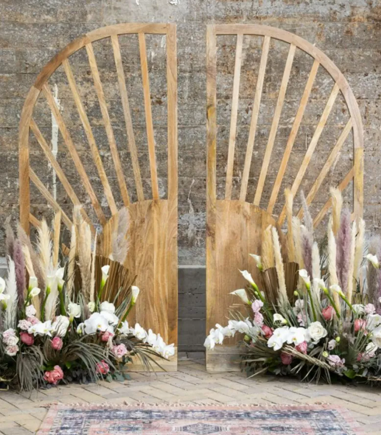 Backdrop Wood Arch Gate Set