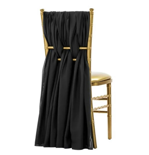 Sash Chiffon Black