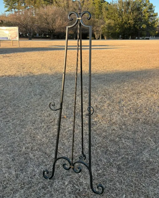 Easel Floor Black Gold Accents