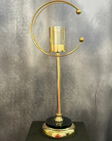 Candlestick Celestial Gold Moon Tall