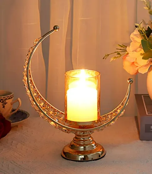Candlestick Celestial Gold Moon