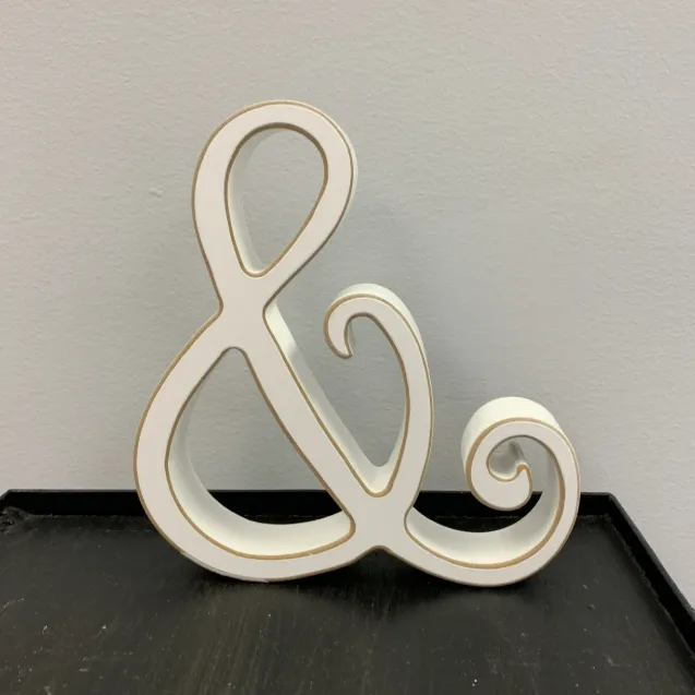Wedding Letters Sign & White Wood