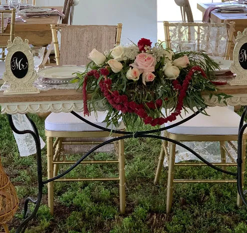 Display Console Table Metal And Wood