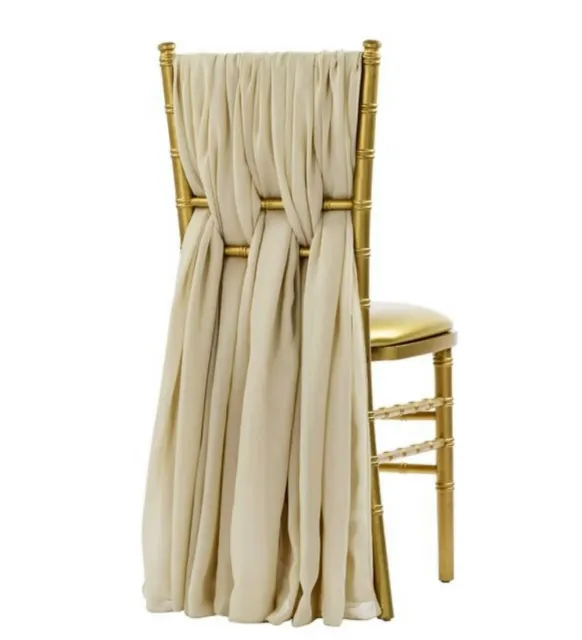 Sash Chiffon Champagne