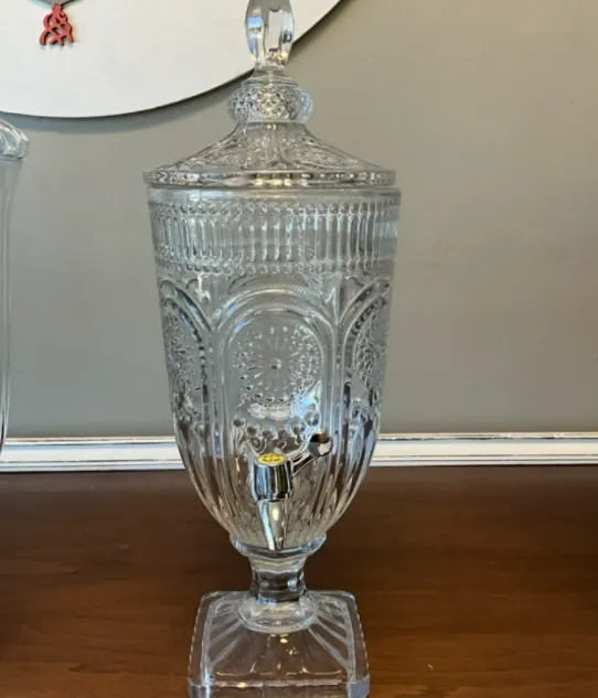 Beverage Dispenser Glass Vintage 1 Gallon